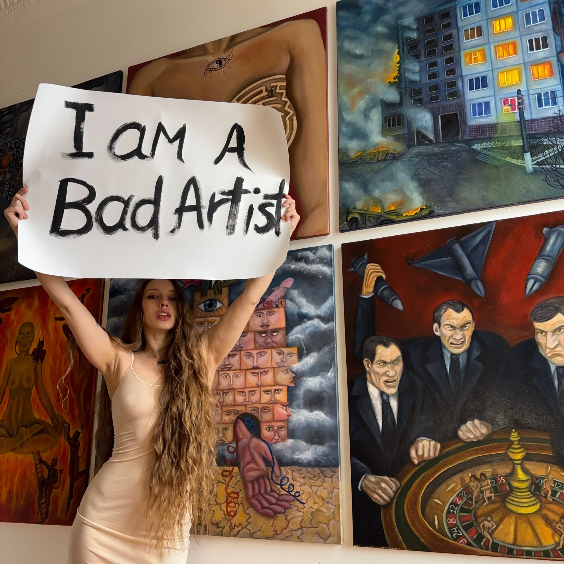 Portrait of Stanislava Romanova, who works in the Artist style (Batumi, Georgia) Photo 2 of 12.