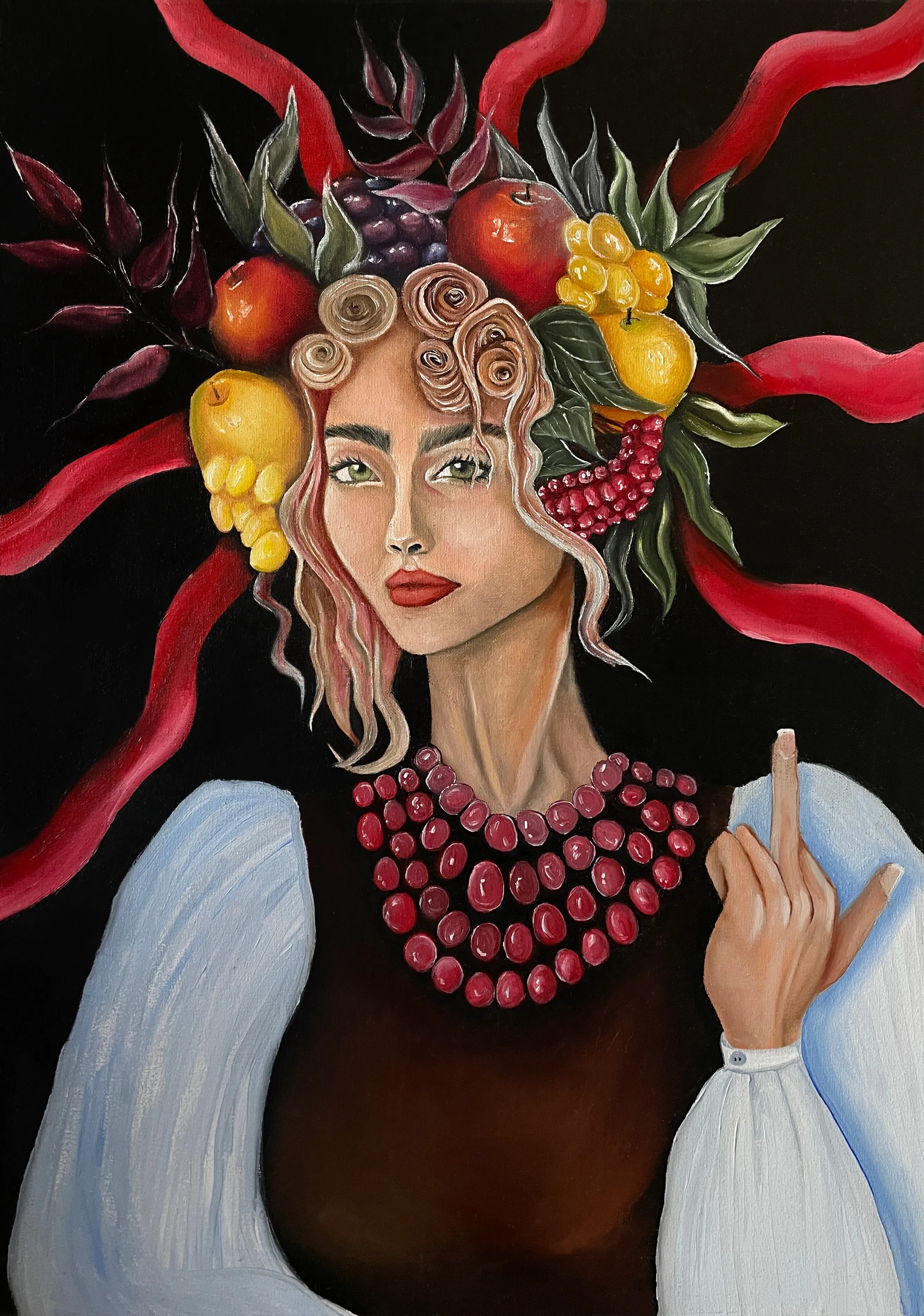 Image of Fuck war by Stanislava Romanova, size: 50x70 cm, made of oil on canvas, Painting medium, from Zurich, Switzerland