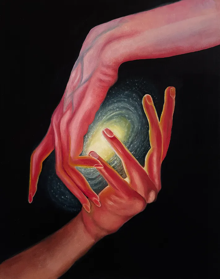 Image of Universe by Stanislava Romanova, size: 40x50cm, made of oil on canvas, Painting medium, from Odesa, Ukraine